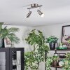 Firan Plafoniera, Faretto da soffitto LED Nichel opaco, 2-Luci