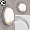 Jelad Lampada da parete per esterno, Applique LED Argento, 1-Luce, Sensori di movimento