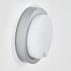 Jelad Lampada da parete per esterno, Applique LED Argento, 1-Luce, Sensori di movimento