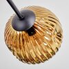 Ripoll Plafoniera, Lampada a sfera Cromo, Oro, Ramato, Grigio fumo, 6-Luci