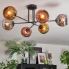 Ripoll Plafoniera, Lampada a sfera Cromo, Oro, Ramato, Grigio fumo, 6-Luci
