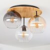 Koyoto Plafoniera, Lampada a sfera 40 cm Écru, Nero, 3-Luci