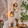 Ripoll Lampada a sfera, Applique Ambrato, Chiaro, Grigio fumo, 3-Luci