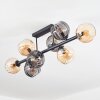 Koyoto Plafoniera, Lampada a sfera Ambrato, Grigio fumo, 8-Luci