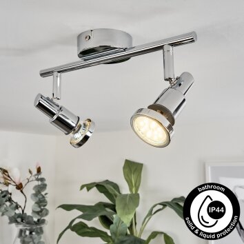 Morges Plafoniera LED Cromo, 2-Luci