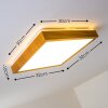 Sora Wood Plafoniera LED Legno chiaro, 1-Luce