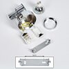 Morges Plafoniera LED Cromo, 1-Luce