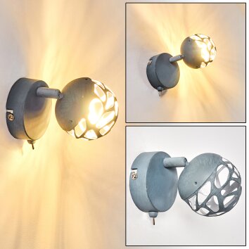 Covane Applique LED Grigio, 1-Luce