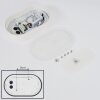 Paleroo Plafoniera da esterno LED Bianco, 1-Luce