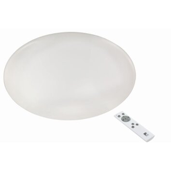 Eglo GIRON Plafoniera LED Bianco, 1-Luce, Telecomando