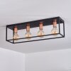 Malao Plafoniera Oro rosa, Nero, 4-Luci