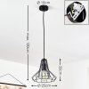 Ghent Lampadario a sospensione Nero, 1-Luce