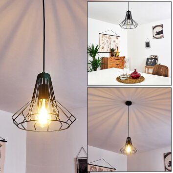 Ghent Lampadario a sospensione Nero, 1-Luce