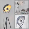 Bagdad Lampada da terra Blu, Cromo, Grigio, 1-Luce