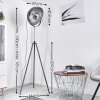 Bagdad Lampada da terra Blu, Cromo, Grigio, 1-Luce
