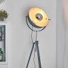 Bagdad Lampada da terra Blu, Cromo, Grigio, 1-Luce