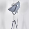Bagdad Lampada da terra Blu, Cromo, Grigio, 1-Luce