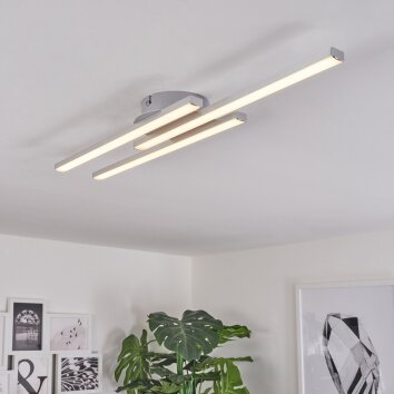 Mohlin Plafoniera LED Nichel opaco, 3-Luci