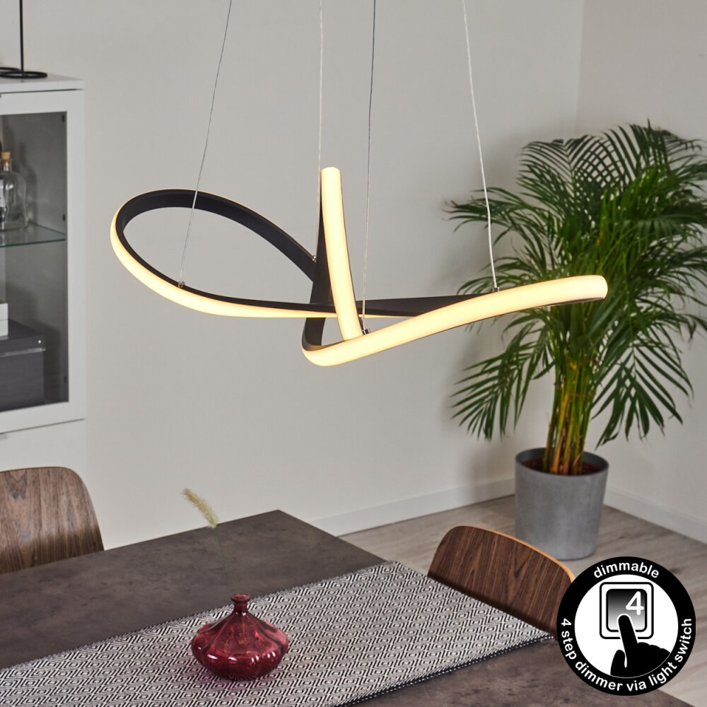 Ignal Lampadario a sospensione LED Nero, 1-Luce main product photo
