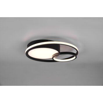 Reality Vuelta Plafoniera LED Nero, 1-Luce