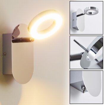 Adel Faretto da parete LED Cromo, 1-Luce