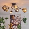 Ripoll Plafoniera, Lampada a sfera Ambrato, Chiaro, Grigio fumo, 6-Luci