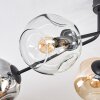 Ripoll Plafoniera, Lampada a sfera Ambrato, Chiaro, Grigio fumo, 6-Luci