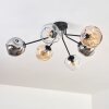 Ripoll Plafoniera, Lampada a sfera Ambrato, Chiaro, Grigio fumo, 6-Luci