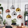 Gastor Lampadario a sospensione, Lampada a sfera, Lampada a sospensione Cromo, Oro, Chiaro, Ramato, Grigio fumo, 6-Luci