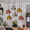 Gastor Lampadario a sospensione, Lampada a sfera, Lampada a sospensione Cromo, Oro, Chiaro, Ramato, Grigio fumo, 6-Luci
