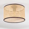 Ramila Plafoniera Écru, Nero, 1-Luce