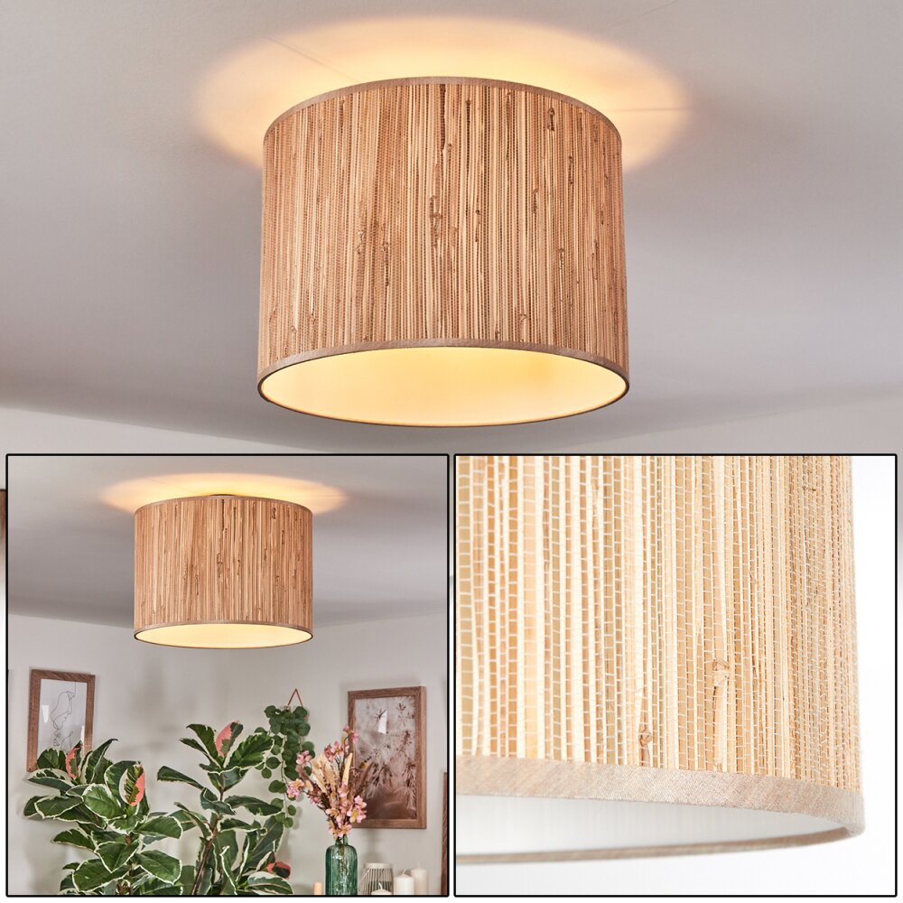 Bongal Plafoniera beige, Écru, 1-Luce main product photo