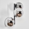 Gastor Lampada a sfera, Applique Cromo, Grigio fumo, 3-Luci