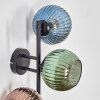 Koyoto Lampada a sfera, Applique Blu, Verde, Ramato, 3-Luci