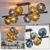 Ripoll Plafoniera, Lampada a sfera Blu, Oro, Verde, 8-Luci