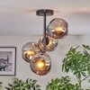 Ripoll Plafoniera, Lampada a sfera Grigio fumo, 4-Luci