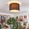 Soungou Plafoniera Nero, Bianco, 1-Luce
