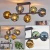 Ripoll Plafoniera, Lampada a sfera Blu, Oro, Verde, 6-Luci