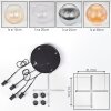 Koyoto Lampadario a sospensione, Lampada a sfera, Lampada a sospensione a cluster Ambrato, Chiaro, Grigio fumo, 4-Luci