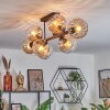 Koyoto Plafoniera, Lampada a sfera Ambrato, Chiaro, 8-Luci
