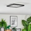 Simonstorp Plafoniera, Panel LED Nero, Bianco, 1-Luce
