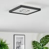Simonstorp Plafoniera, Panel LED Nero, Bianco, 1-Luce