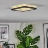 Simonstorp Plafoniera, Panel LED Nero, Bianco, 1-Luce