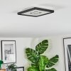 Simonstorp Plafoniera, Panel LED Nero, Bianco, 1-Luce