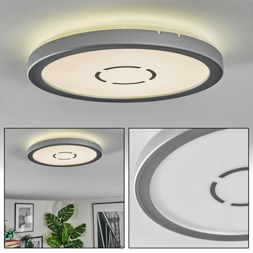 Simonstorp Plafoniera, Panel LED Argento, Bianco, 1-Luce main product photo