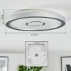 Simonstorp Plafoniera, Panel LED Argento, Bianco, 1-Luce