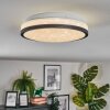 Onara Plafoniera, Panel LED Nero, Bianco, 1-Luce
