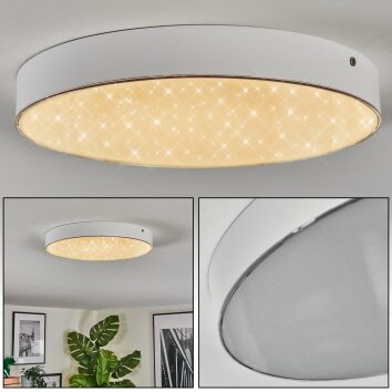 Elmar Plafoniera, Panel LED Bianco, 1-Luce