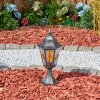 Lignac Lampada con piedistallo, Illuminazione viale Nero, Argento, 1-Luce