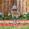Lignac Lampada con piedistallo, Illuminazione viale Nero, Argento, 1-Luce
